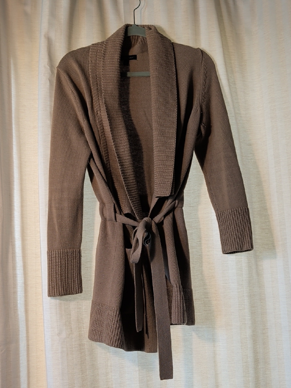 Banana Republic Button-Front Knit Cardigan in Camel
